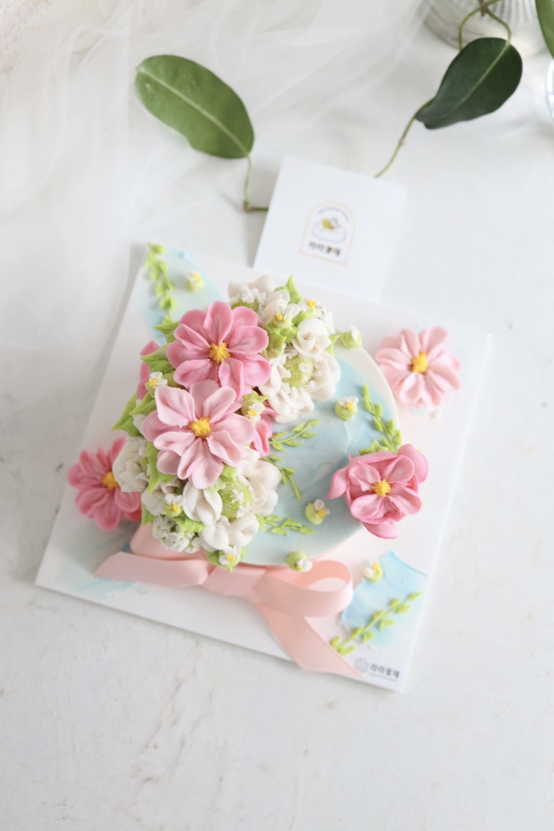 1호 핀장미 앙금플라워케이크