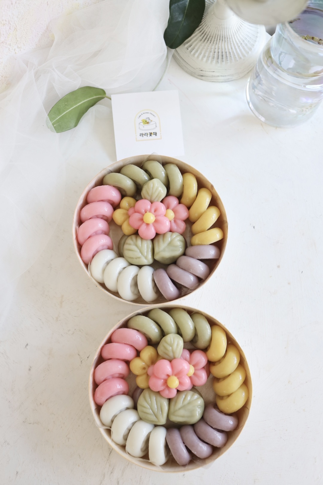 오색도장송편 1단 2세트